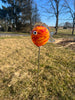 Small Blowfish Sculpture Red Orange