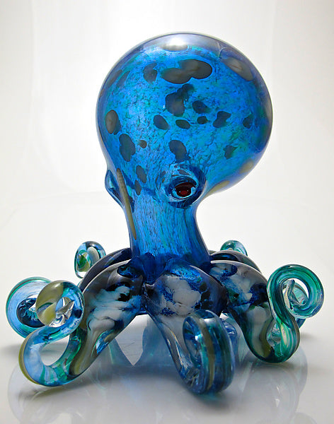 Blue Octopus Sculpture