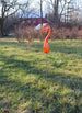 Yard Bow Sculpture Red Orange