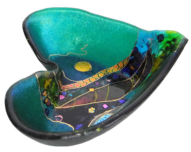 Crazy Heart Bowl Turquoise