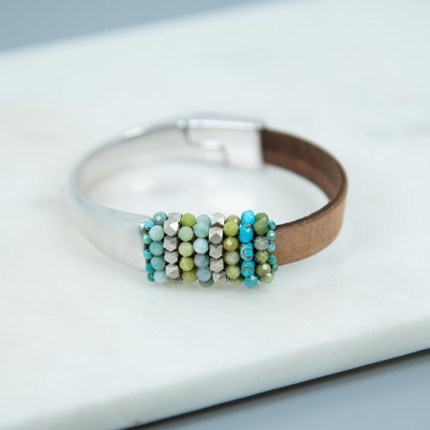 Opal and Amazonite Bracelet