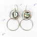 Double Circle Paua Shell Earrings