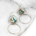 Double Circle Paua Shell Earrings