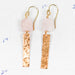 Gold Fill Bar and Morganite Earrings