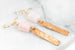 Gold Fill Bar and Morganite Earrings