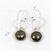 Pyrite Sterling Circle Earrings