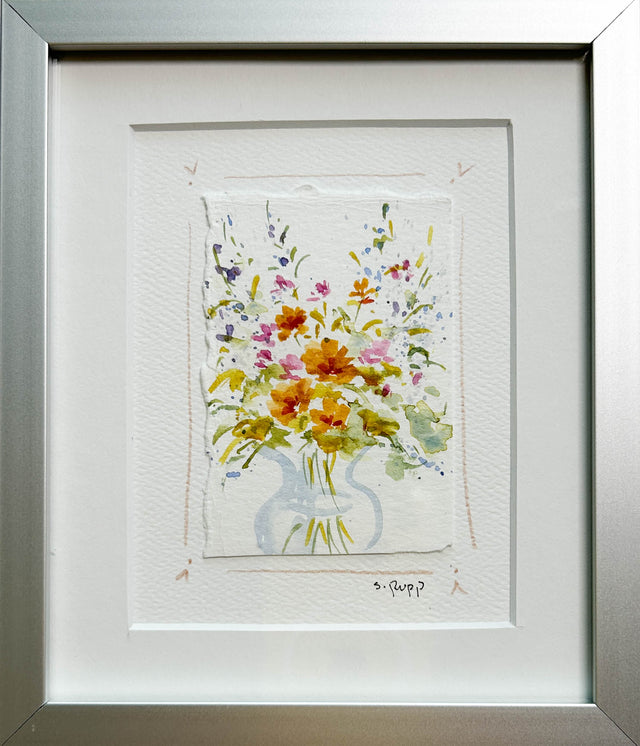 Flower Bouquet 3 Framed Card