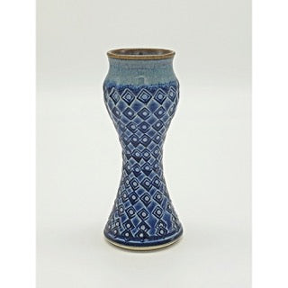 Small Amphora Vase With Full Pattern Blu