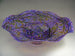 Violet Large Fluted Bowl Shell Pattern
