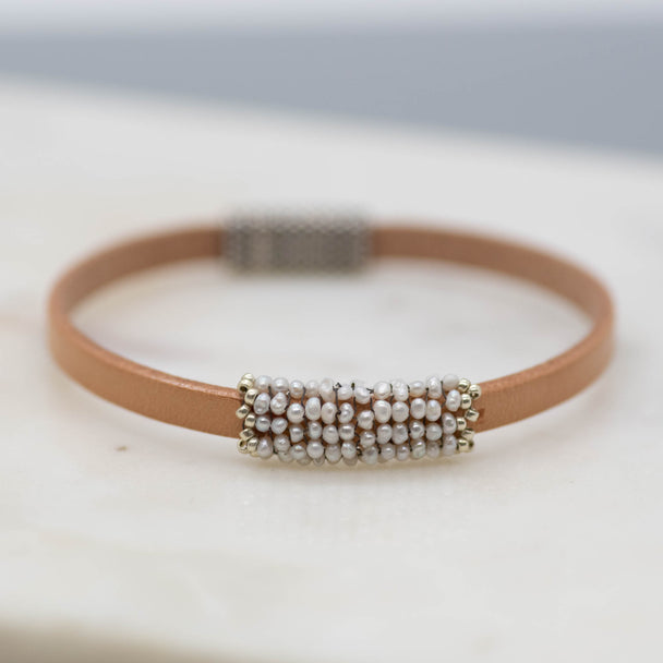 White Seed Pearl Bracelet