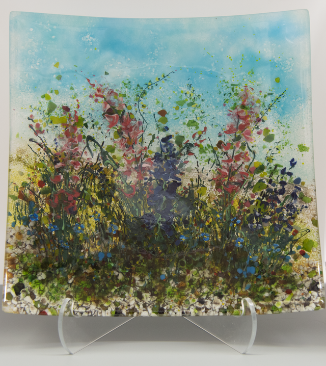 Wildflower Large Square Plate