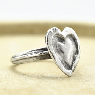 Carved Heart Ring