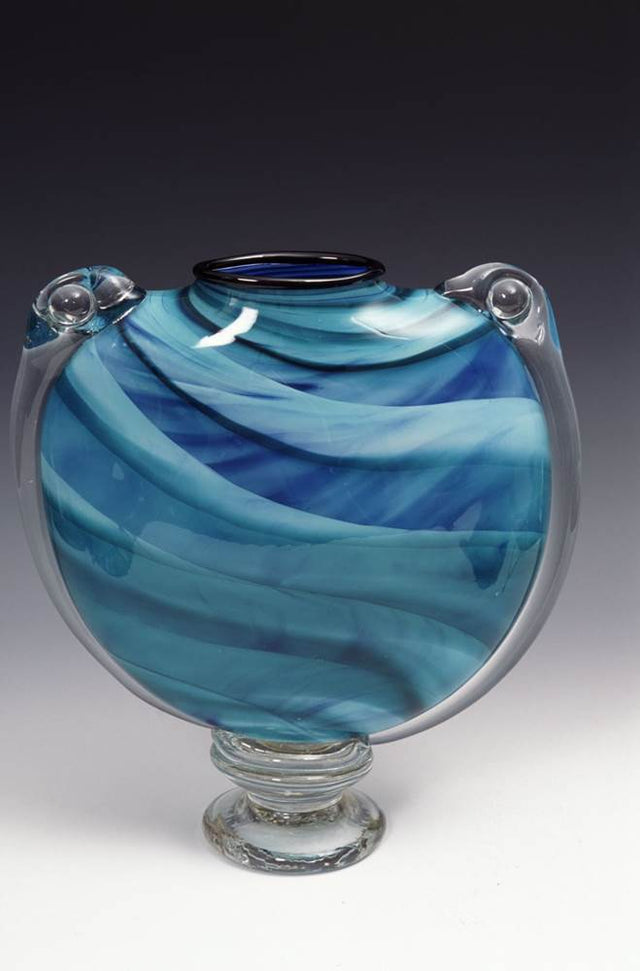 Ice Blue M & M Vase