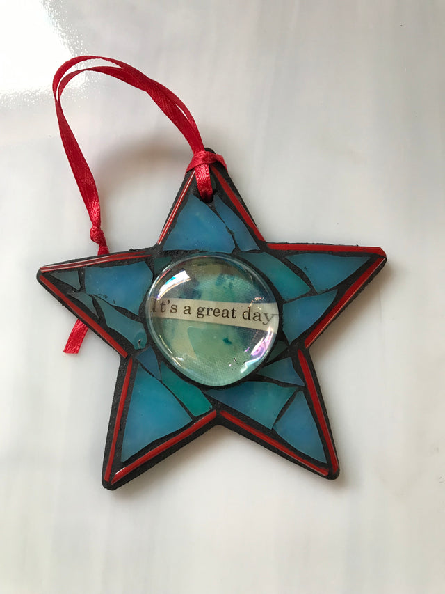 It's A Great Day Star Ornament