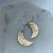 Moondot Crescent Moon Earrings Brass