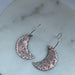 Moondot Crescent Moon Earrings Copper