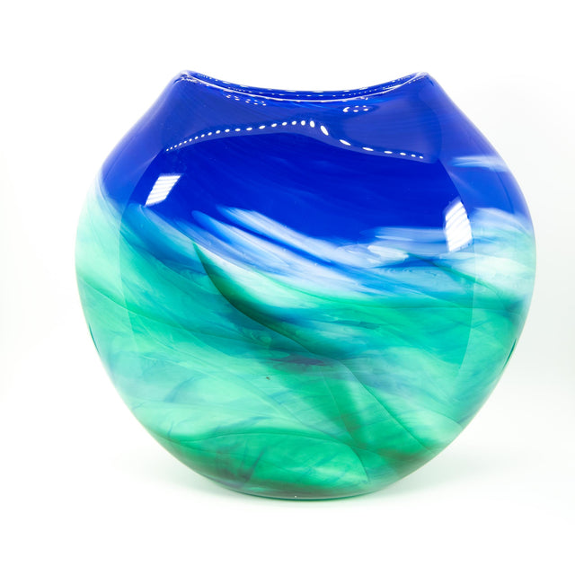 Blue Green Medallion Vase