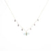 Amazonite Droplet Necklace White Gold
