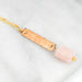 Gold Fill Bar and Morganite Necklace