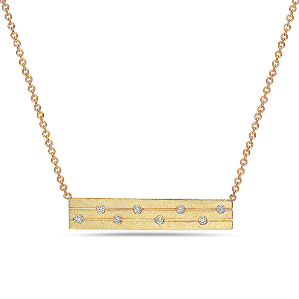 Scattered Diamond Necklace