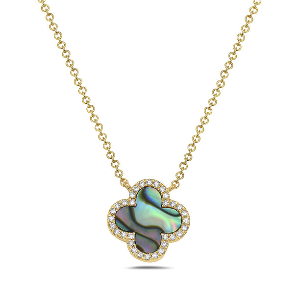 Abalone Clover Necklace