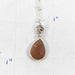 Pear Peach Moonstone Necklace