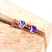 Amethyst Post Earrings