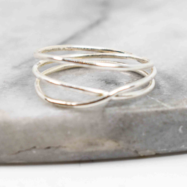5-Wrap Sterling Silver Ring