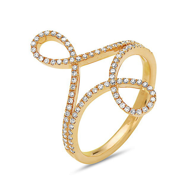 Twisty Diamond Ring