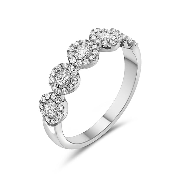 Diamond Dot Stacker Ring