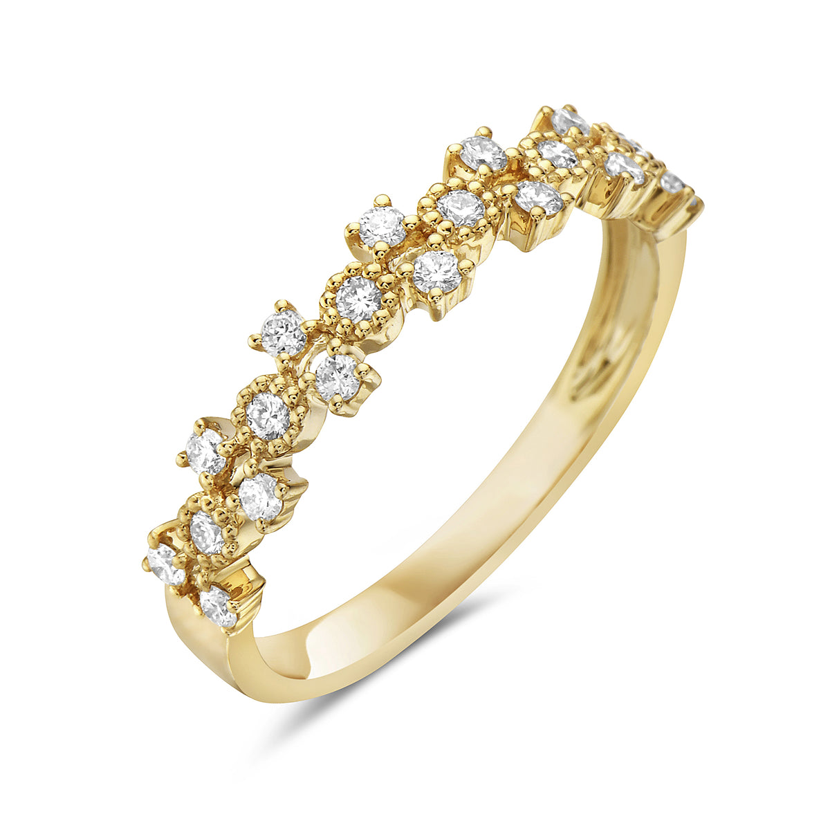 Two Tone Diamond Stacker Ring – Plum Bottom Gallery