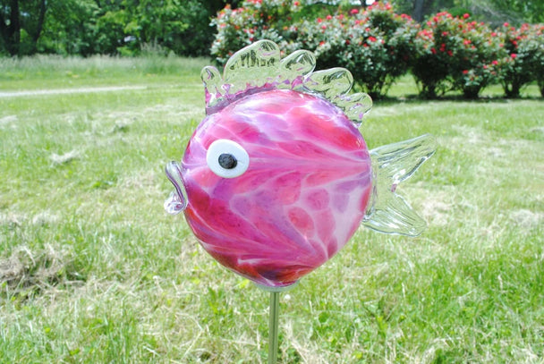 Small Blowfish Sculpture Mauve