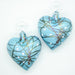 Turquoise/Silver Heart Ornament