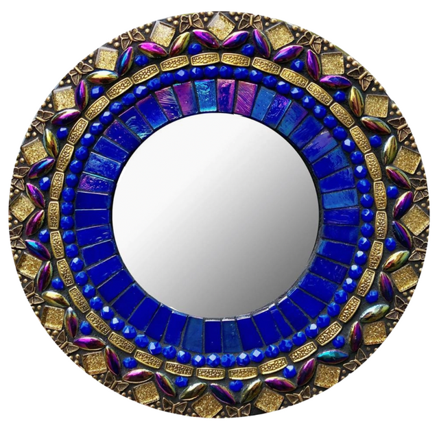 Versailles Cobalt Circular Mirror
