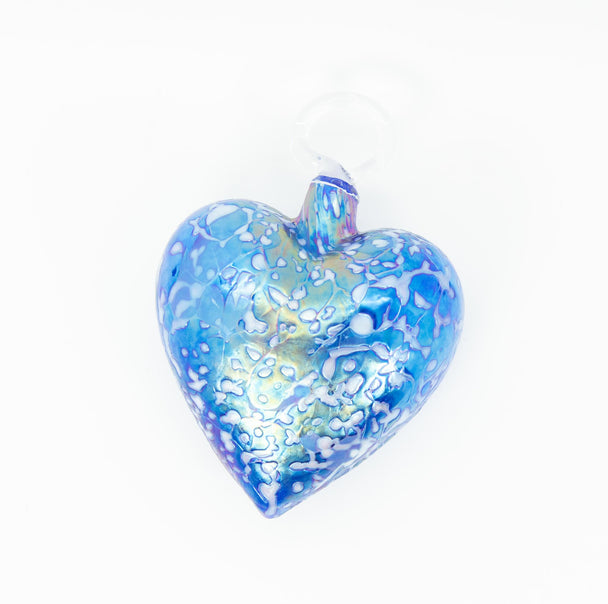 Winter Blue Heart Ornament